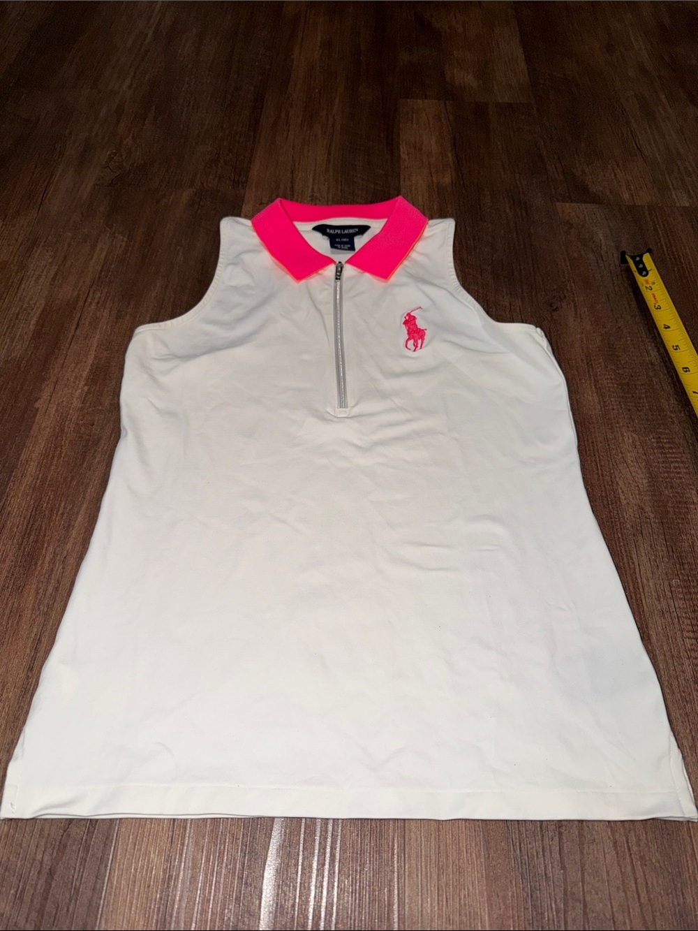 Ralph Lauren Girls Sleeveless Polo Size XL (16) Preppy Summer Top Big Pony